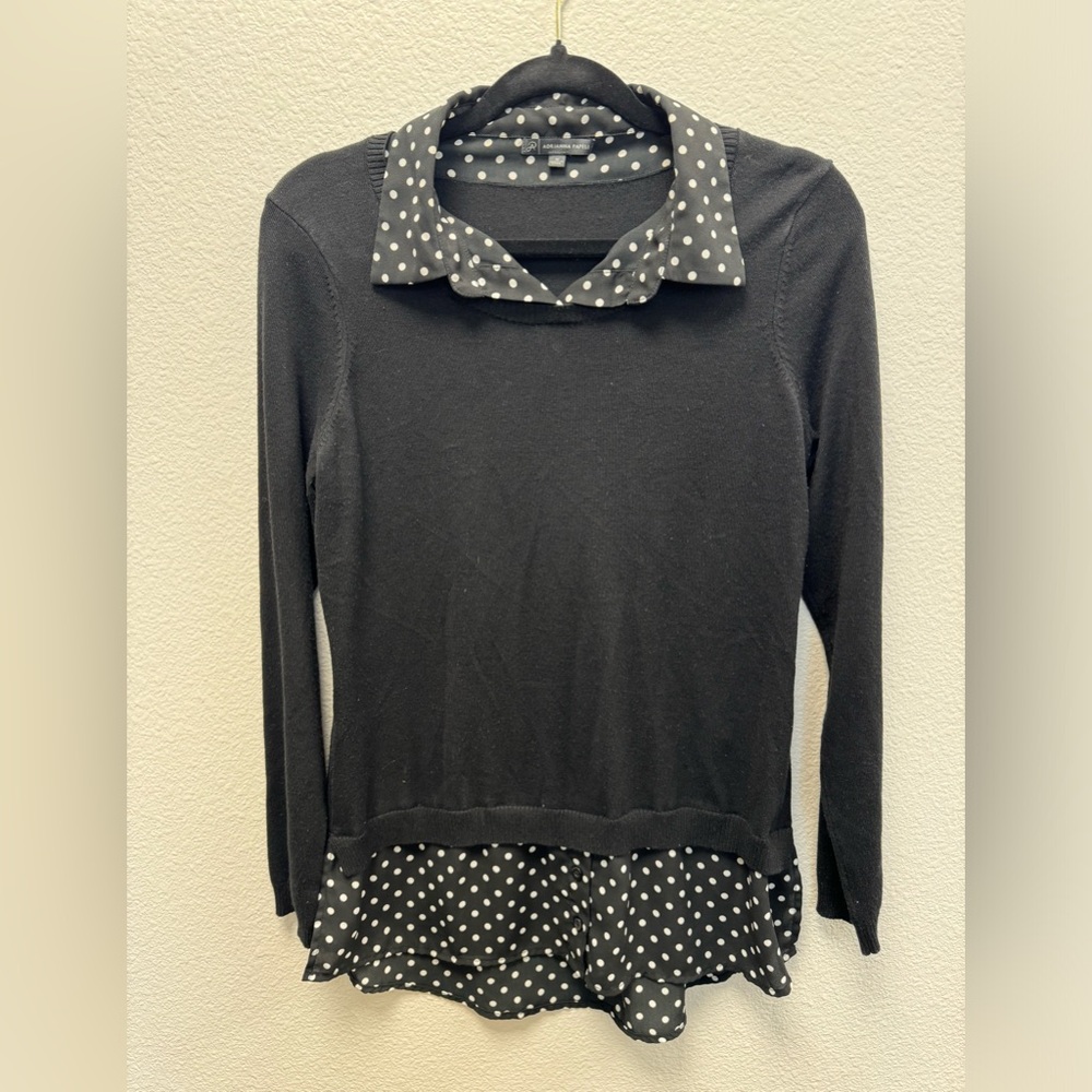Gently used Adrianna Papell sweater/blouse combo. This is one top.